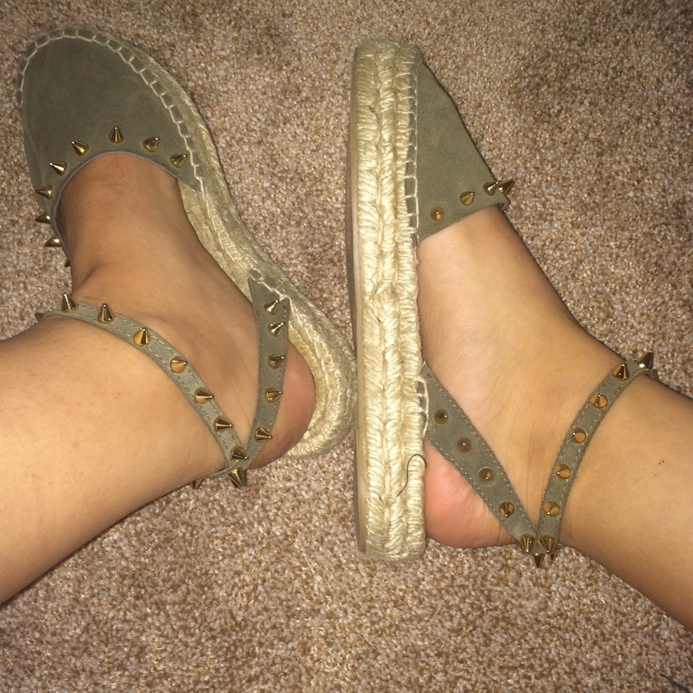 ZARA women's wrap around espadrilles
